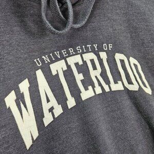 University Of Waterloo Hoodie College Sweatshirt Pullover (Measurement Photos)